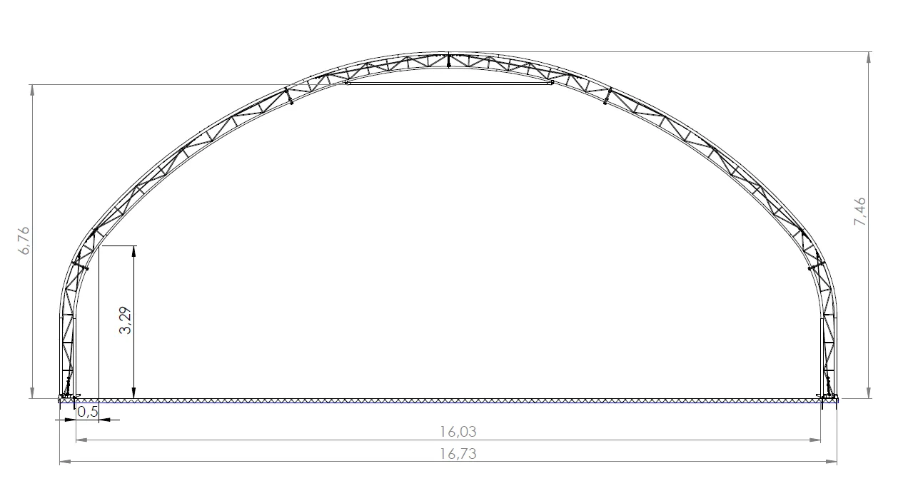 Hala łukowa 16m — HNB-16M | Progress Hale